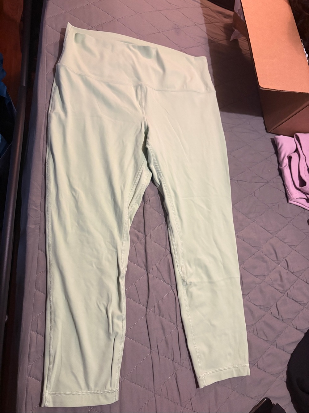 lululemon athletica Light Mint High-Rise Capri Leggings